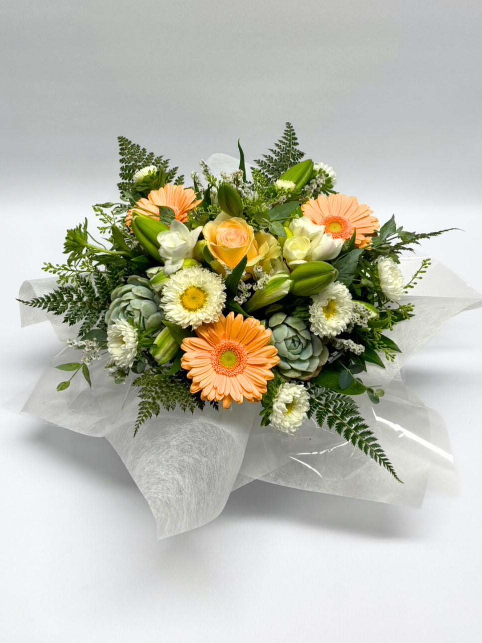Soft Apricots Flower Arrangement image 0