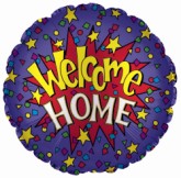 Balloon 9in - Air Filled on Stick - Welcome Home image 0