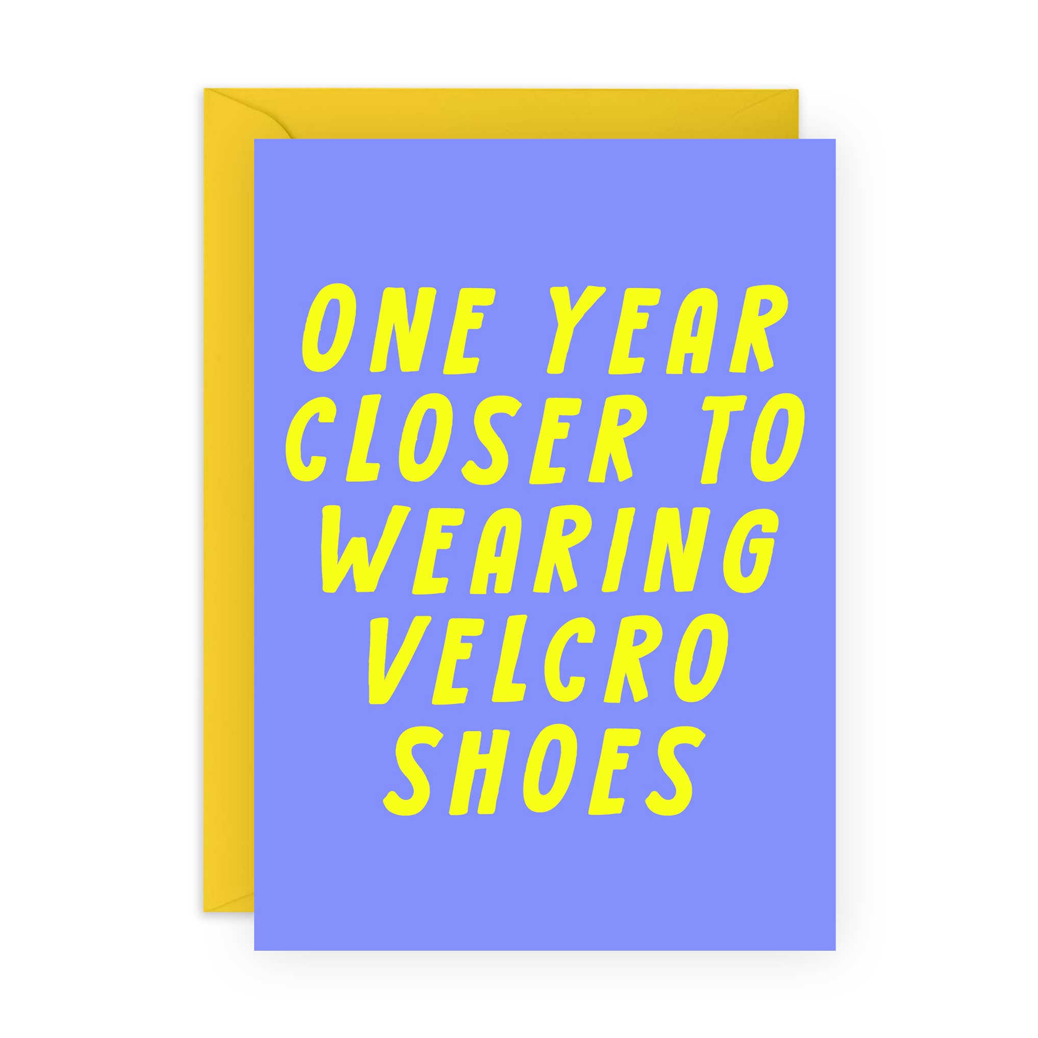 VELCRO SHOES Funny Birthday Card: Rectangle A6 (4.1 x 5.8")