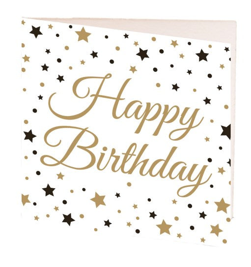 Card Happy Birthday Stars 7cm image 0