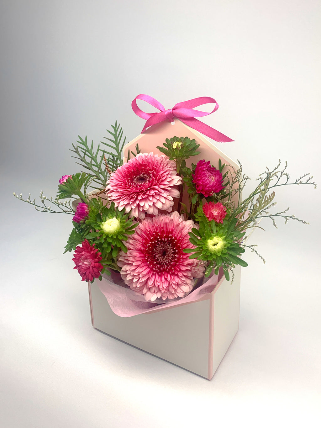 Pink Envelope Flower Arrangement image 0