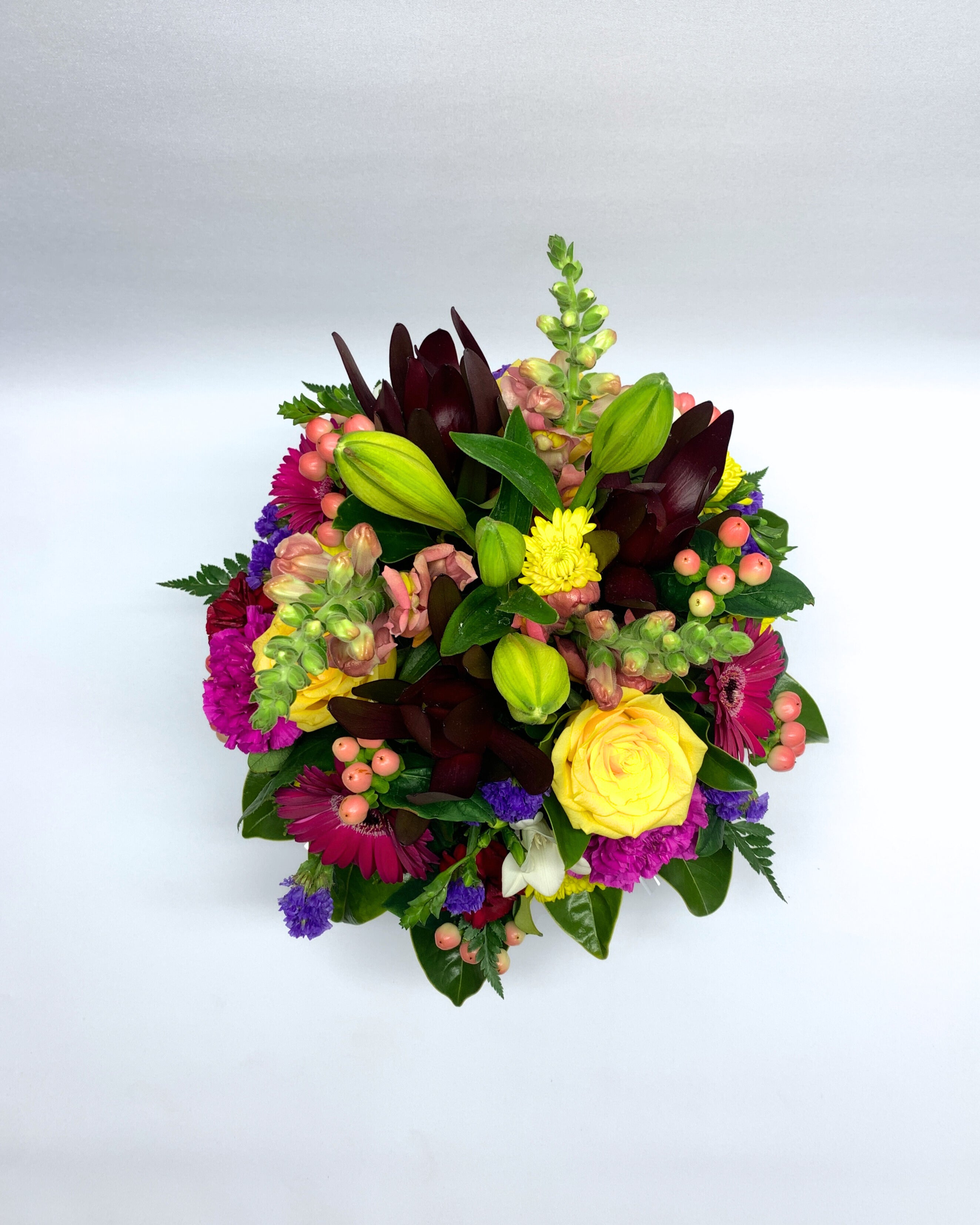 Large Bright Flower Arrangement (In Hat Box) image 1