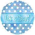 Balloon 9in - Air Filled on Stick - Its a Boy image 0