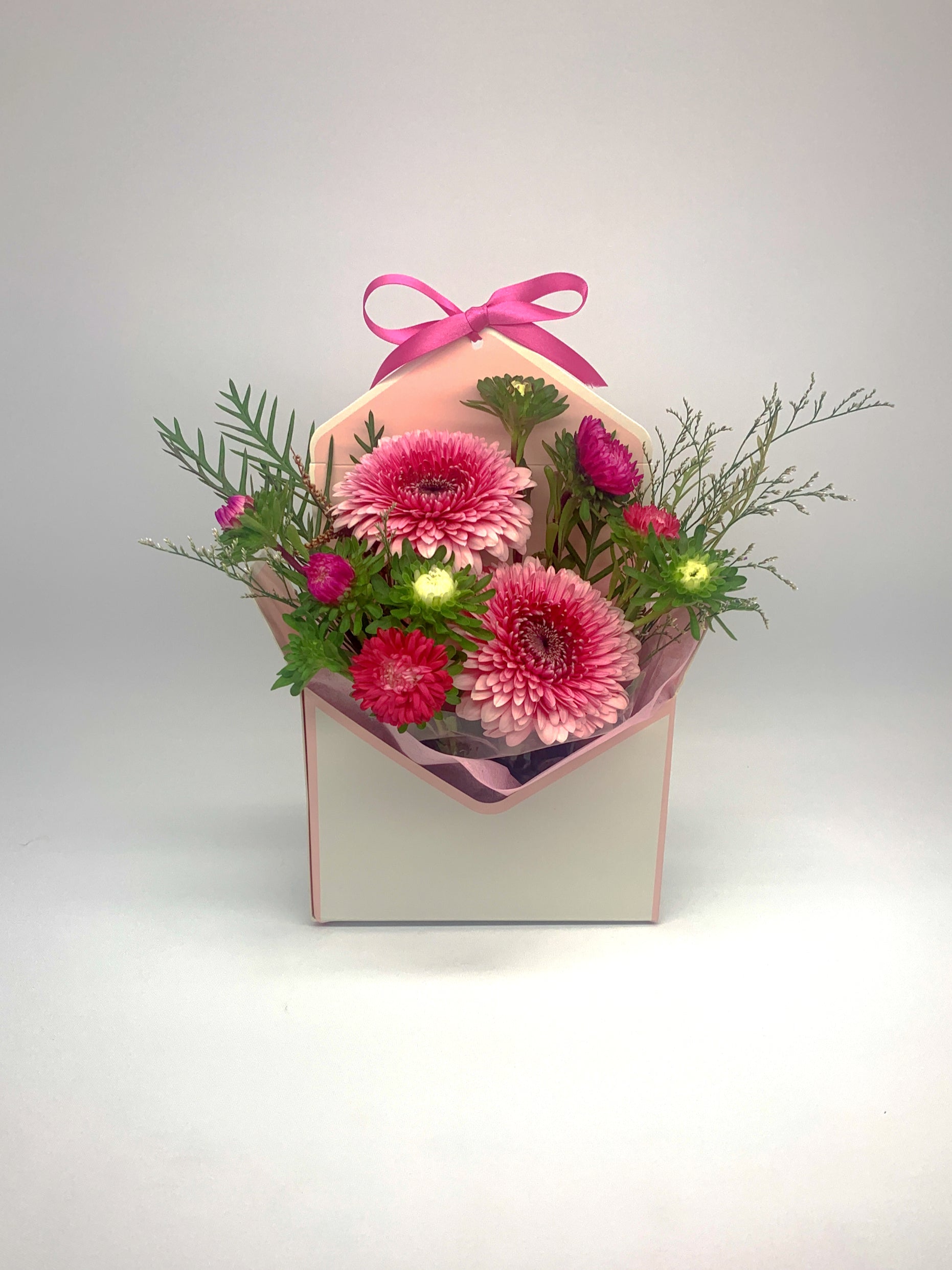 Pink Envelope Flower Arrangement image 1