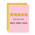 EXCELLENT WIFE Funny Card: Rectangle A6 (4.1 x 5.8")