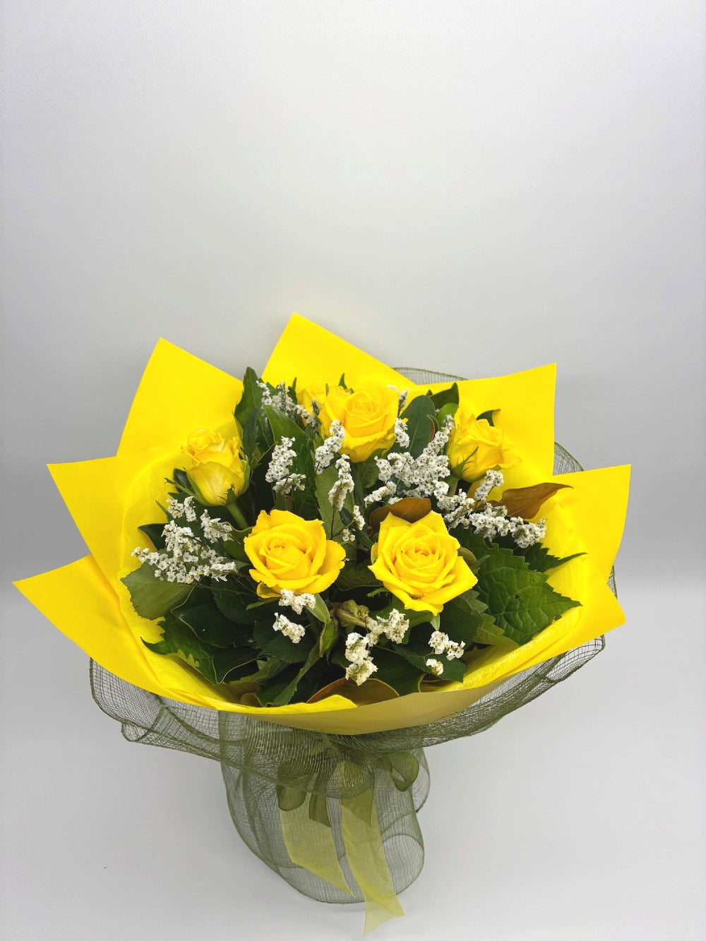 Yellow on Yellow Roses (Half Dozen) image 0