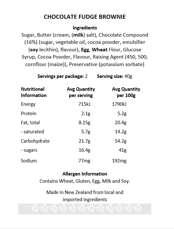 Choc Fudge Brownie 80g image 1