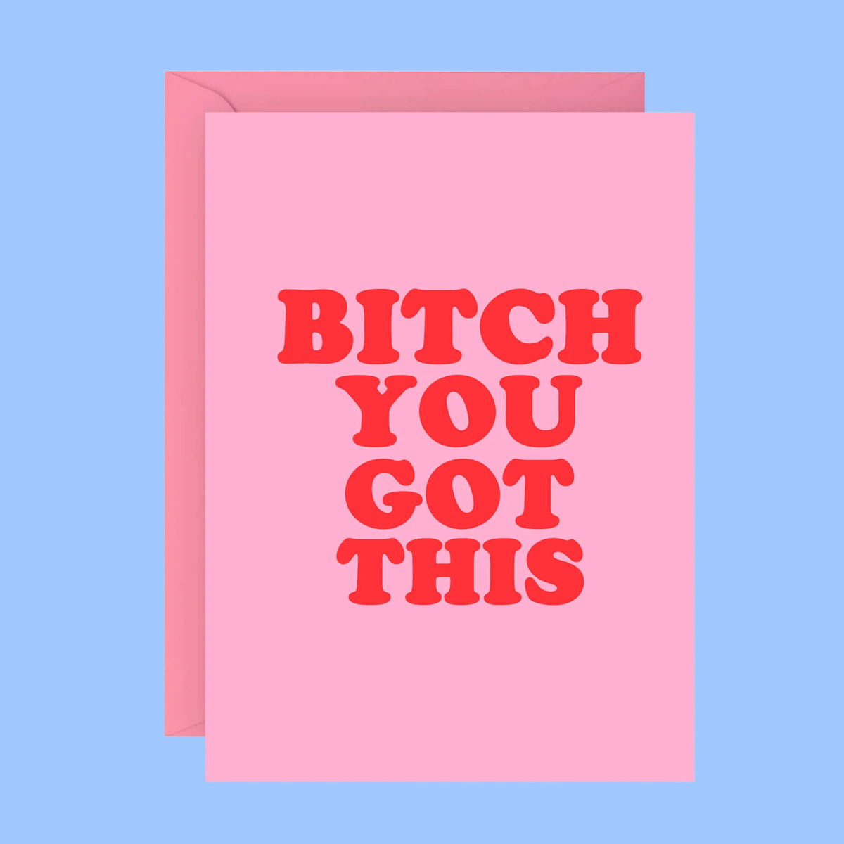 BITCH YOU GOT THIS Funny Card : Rectangle A6 (4.1 x 5.8")