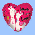 Balloon 9in - Air Filled on Stick -Whole Llama Love