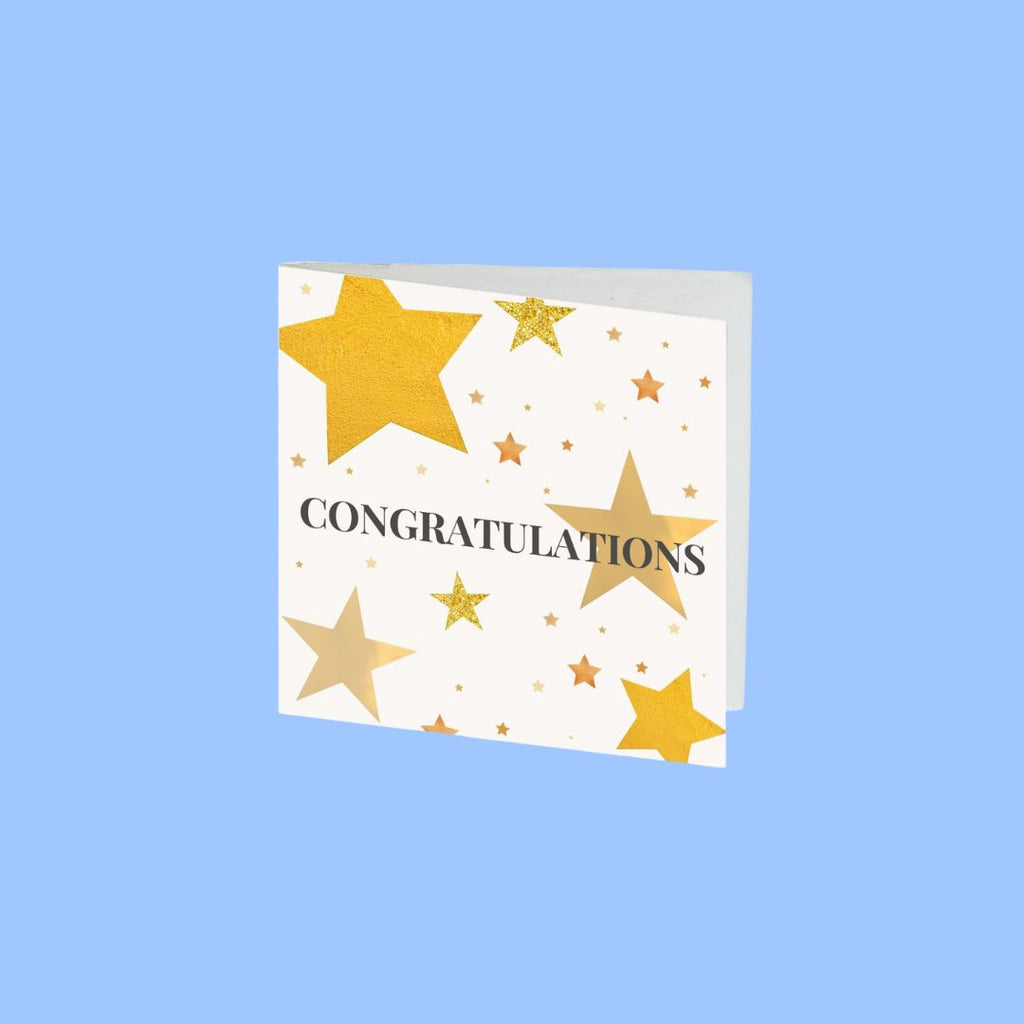 Card Congratulations Stars 7cm