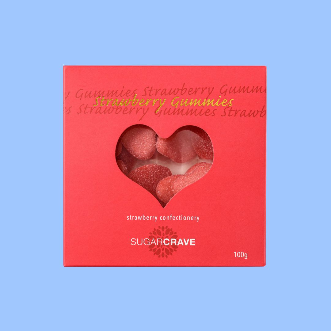 Strawberry Heart Gummies 100g