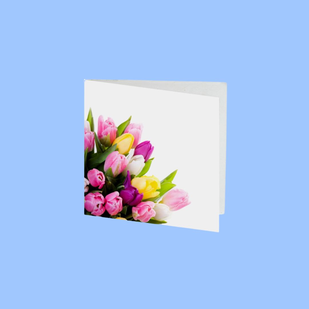 Card Tulips 7cm