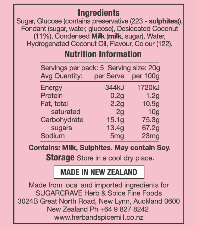 Coconut Ice (100g)