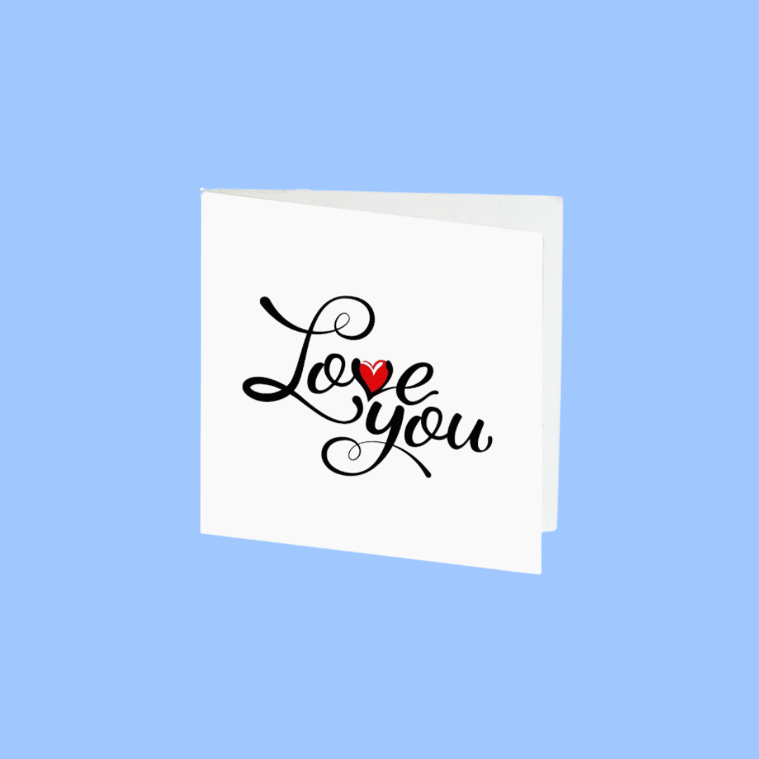 Card - I Love You - 7cm