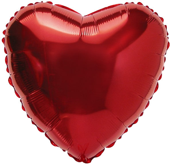 Balloon 9in - Air Filled on Stick - Red Heart image 0