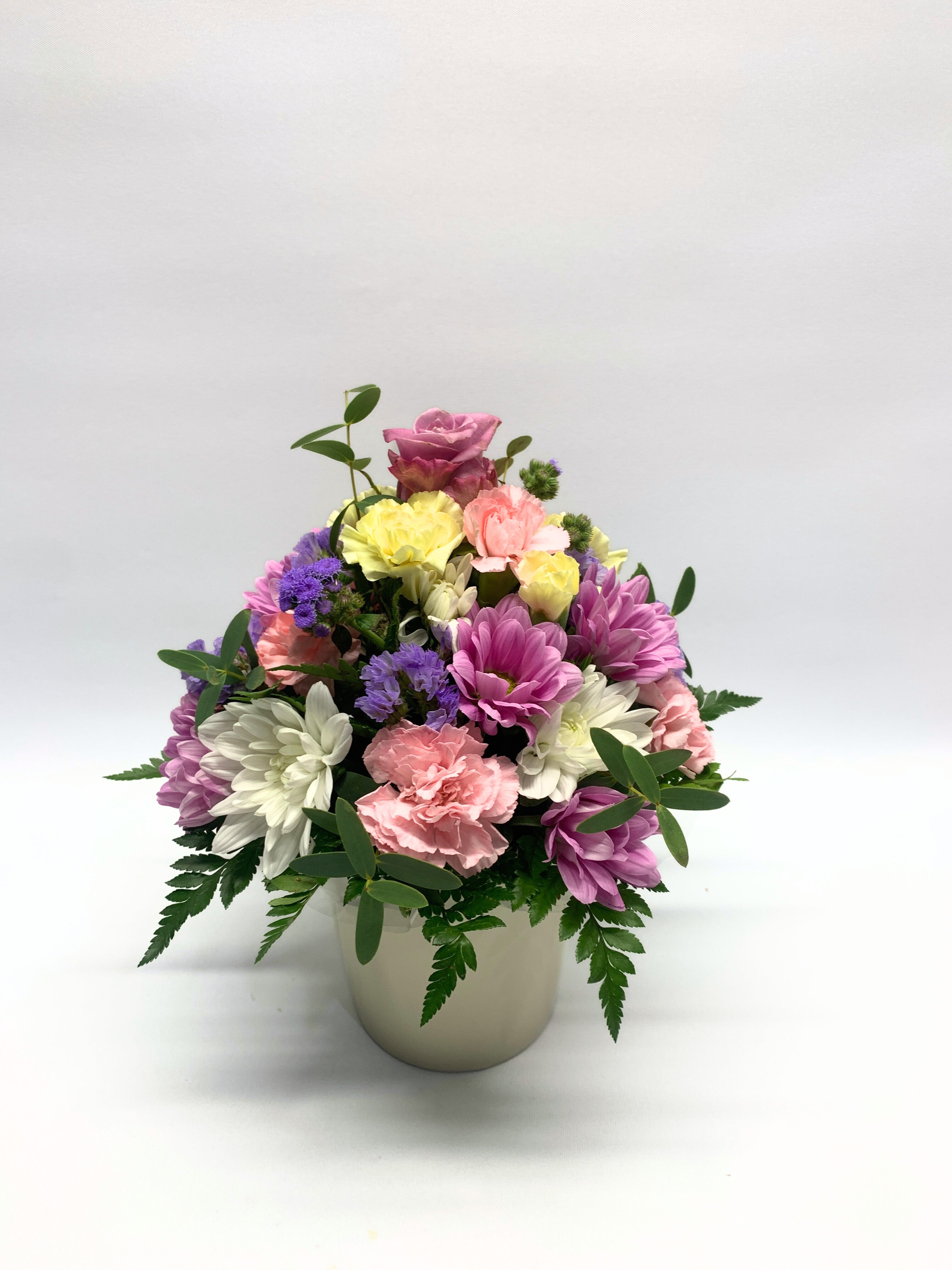 Little Pastels Flower Arrangement (in Pot) image 0