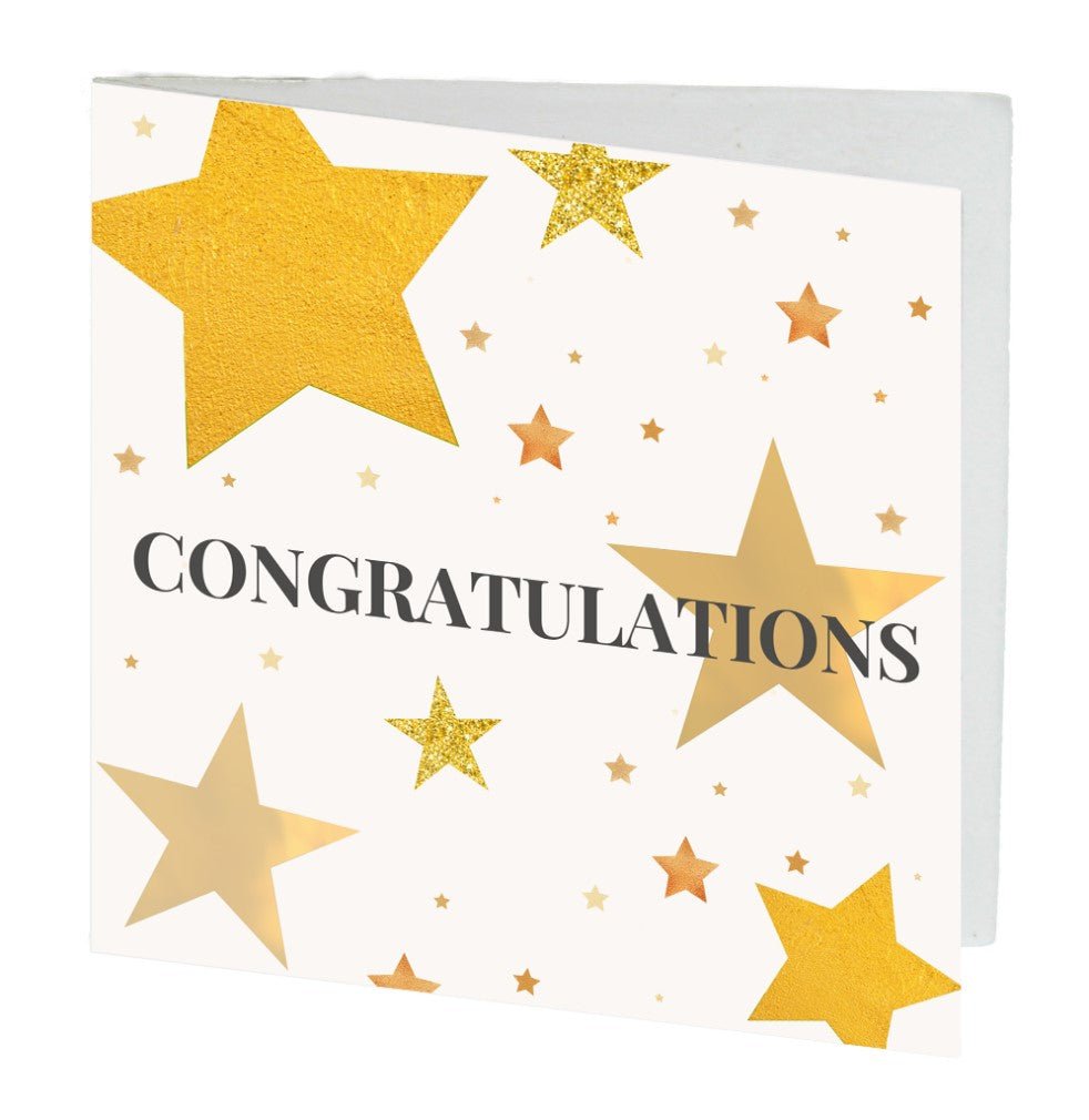 Card Congratulations Stars 7cm image 0