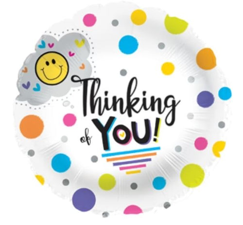Balloon 9in - Air Filled on Stick - Thinking of You image 0